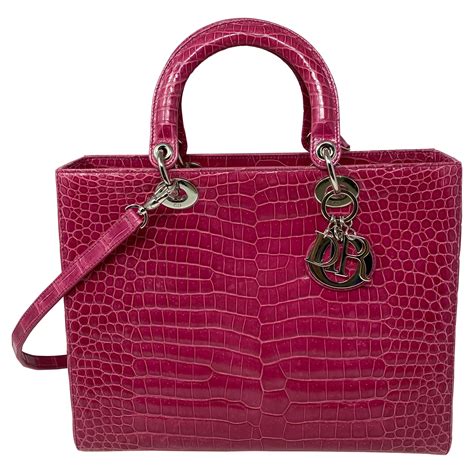 best lady dior bag|Lady Dior crocodile bag.